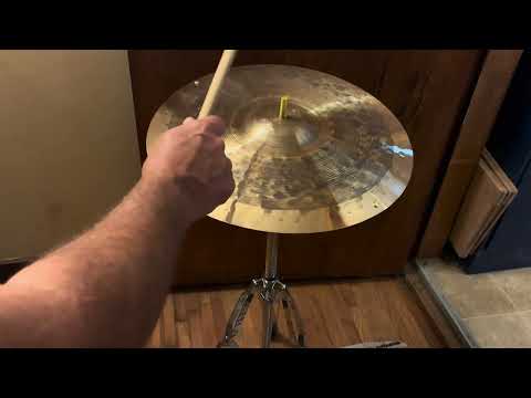 Buffalo Cymbalsmiths 18" B8 Tricked up and Sizzled 2026 - traditional patina image 4