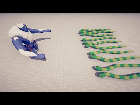 10 Giant Snakes vs EVERY BOSS｜Totally Accurate Battle Simulator TABS