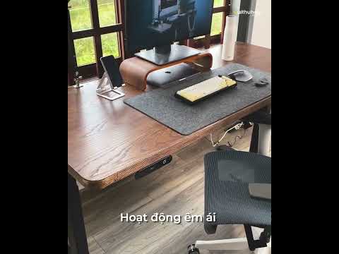 Bàn nâng hạ tự động Ergonomic Desk 9SPACE GỖ VENEER