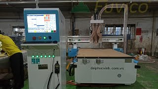 Máy cnc Router 3 đầu HT R3, bàn hút chân không, cắt ván công nghiệp, gỗ tự nhiên, ván cao su ...