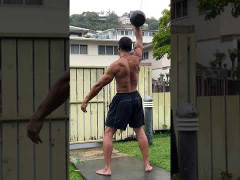 Day 305 - 24 kg. Kettlebell Thruster + Snatch x 10 Minutes - March 18, 2021, 5:42 pm