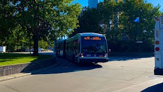 Bx19/M11 Bus Action w/ NIS Bus Action At Riverbank State Park