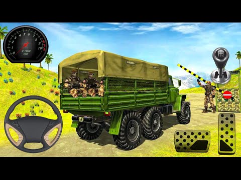 US Army Truck Driver Simulator - Offroad Military Transporter Driving - Android GamePlay
