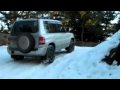 pajero io in wet snow -    