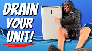 How to Drain a Portable AC with NO HOSE —in 2 Minutes! 💧🕑