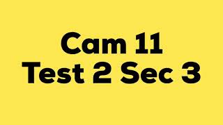 [CAM 11] Test 2 Section 3