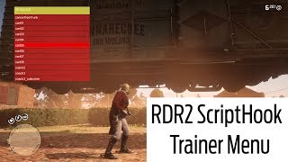 RDR2 ScriptHook Trainer Menu  RED DEAD REDEMPTION 2 PC  MOD