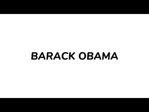 How to pronounce BARACK OBAMA