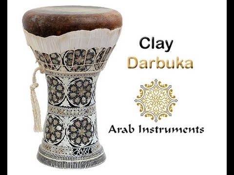 Buy Clay Mother of Pearl Darbuka with Fish Skin