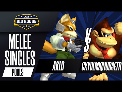 Aklo (Fox) vs ckyulmiqnudaetr (Donkey Kong) - Melee Singles Pools - The Big House 11