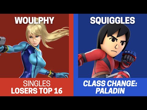 Class Change: Paladin Singles Losers Top 16 - Woulphy (Zero Suit Samus) vs Squiggles (Mii Brawler)