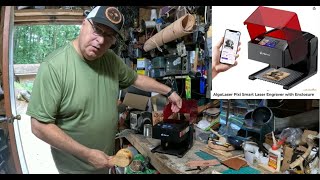 Using My new Algo laser Pixi Mini Laser Engraver. Making Cool Engravings on my new Craft Projects