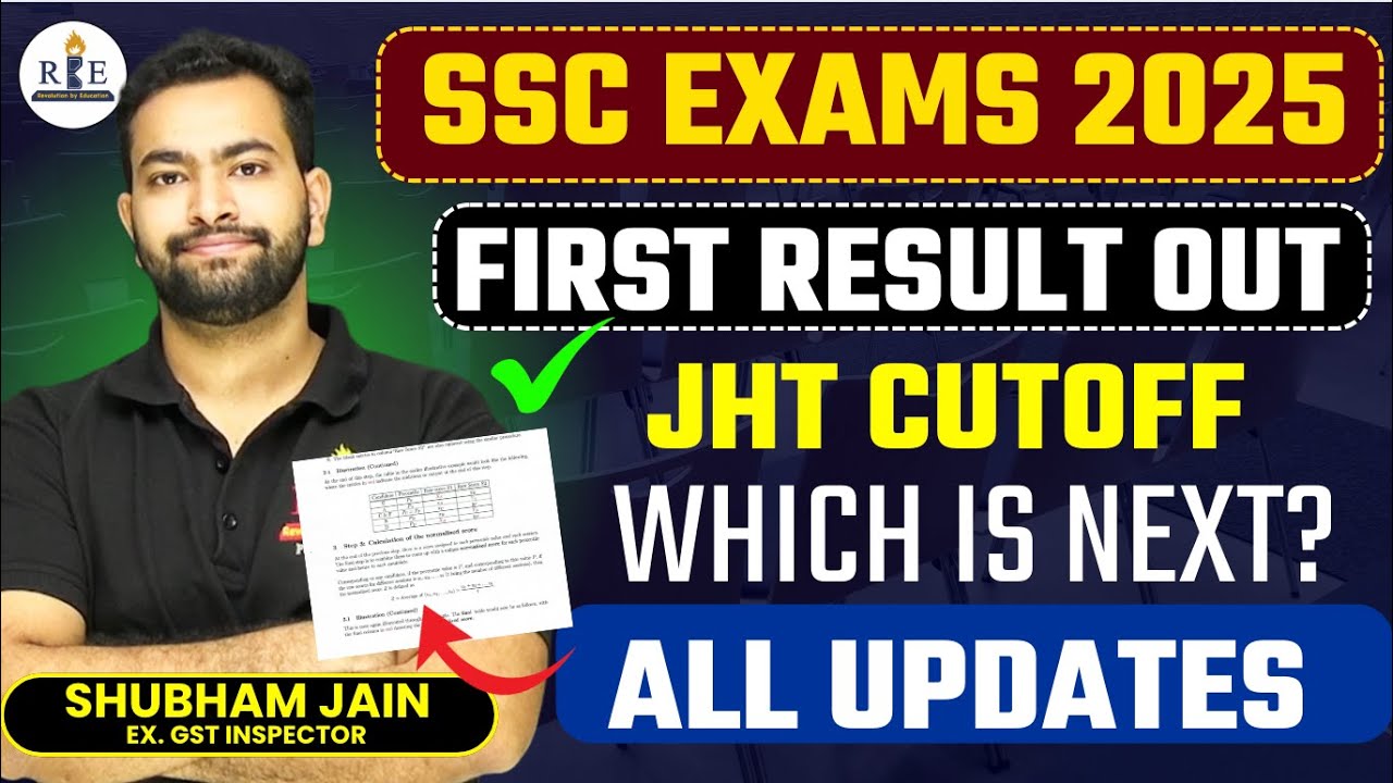 SSC Exams 2025 First result out| All important updates by Shubham Sir
