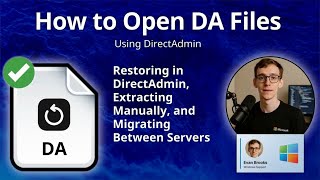 How to Open DA Files (DirectAdmin User Backup)