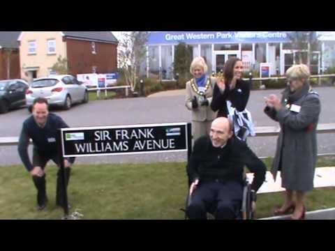 Sir Frank Williams Avenue unveiling October 2012