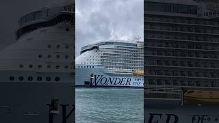 Wonder of the Seas Leaving Port Miami!