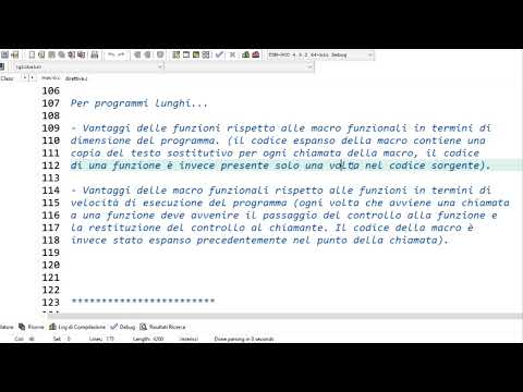 Linguaggio C - Il preprocessore, le macro e le direttive