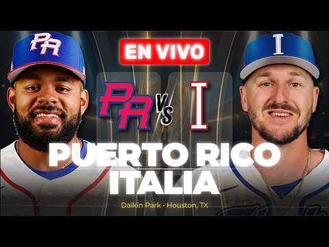 ¡SE ACABÓ EL SUEÑO BORICUA!🔥 Puerto Rico 6-8 Italia [🔴EN VIVO] | WBC | 🎙️NARRACIÓN