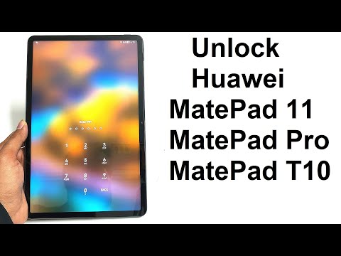 Forgot Password - How to Unlock Huawei MatePad 11, MatePad Pro, MatePad T10