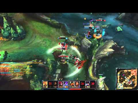 Incinerated88 - TeamFight - Darius, Caitlyn vs Draven, Kayle, Katarina, Kha'zix (2v4) - Normal - NA
