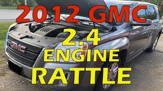 2012 GMC Terrain Engine rattle noise on start up, cold start, Stretched timing chain, Timing codes