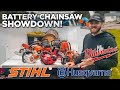 Battery Chainsaw Showdown Stihl Vs Husky Vs Milwaukee