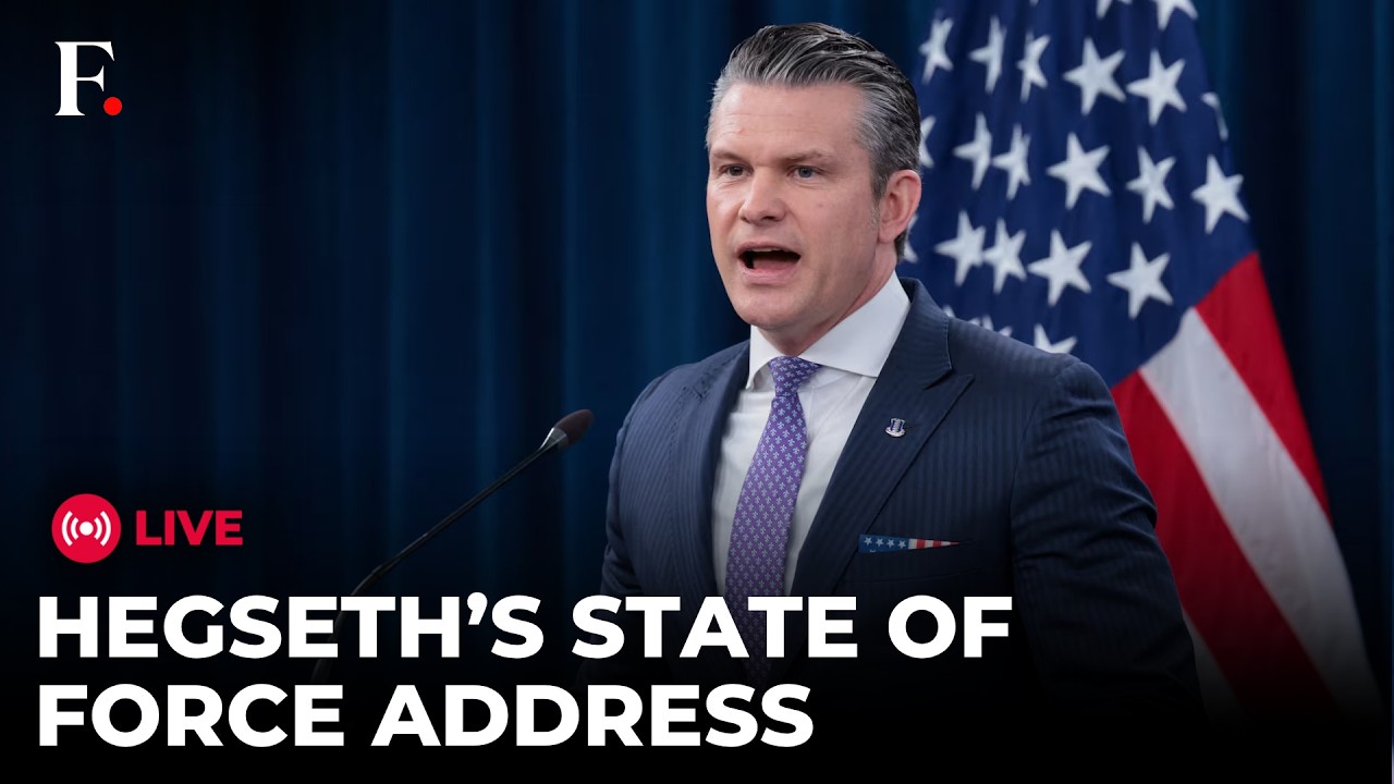 HEGSETH LIVE: Secretary of War Pete Hegseth Delivers ‘State of the Force’ Address at Quantico