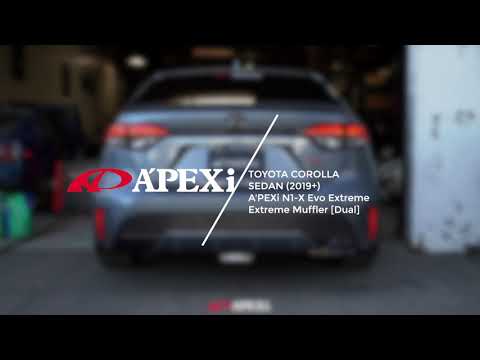A'PEXi N1-X Evolution Extreme [Dual-Exit] Catback Exhaust for Toyota Corolla Sedan (2019+)