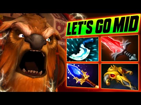 Grubby Finally Dares To Try MID in DOTA2 - with EARTH SHAKER - 4600 MMR