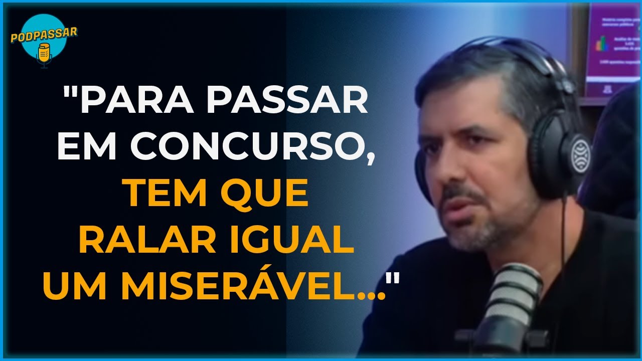 Aragonê Fernandes SOLTA O VERBO contra quem prega facilidade para passar em concursos