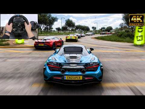 MCLAREN 720S SPIDER VS Supercars - Forza Horizon 5 | Logitech G923 Steering Wheel