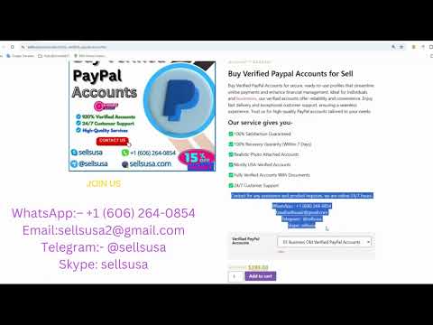 Videos from 19 Best Site To Buy Verified PayPal Account (Bluk or New)
