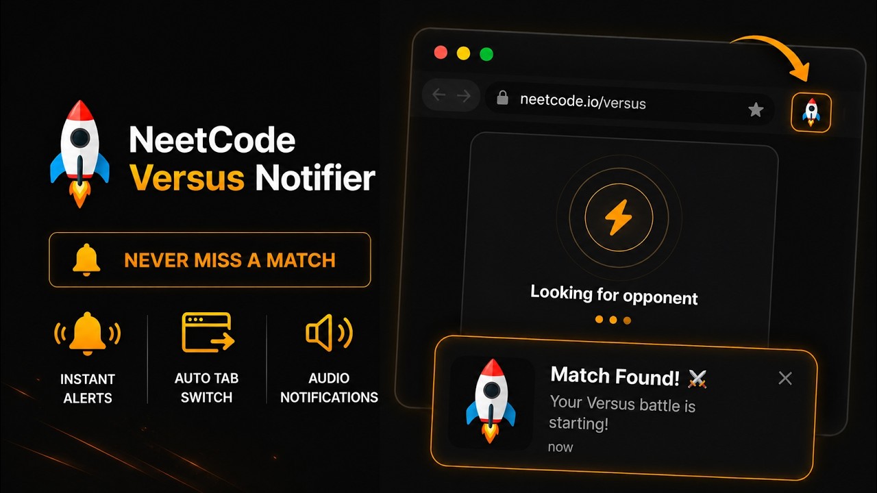 NeetCode Versus Match Notifier Demo