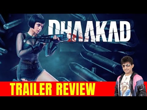 Dhaakad movie trailer review! #krk #bollywood #krkreview #latestreviews #film #review #Dhaakad
