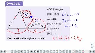 Eğitim Vadisi TYT Geometri 6.Föy Pisagor Teoremi Öklid Bağıntıları Konu Anlatım Videoları