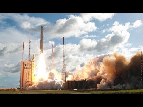 Décollage d'Ariane 5 - Vol 214 - 25/07/13 - Alphasat