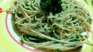 Spaghetti al óleo