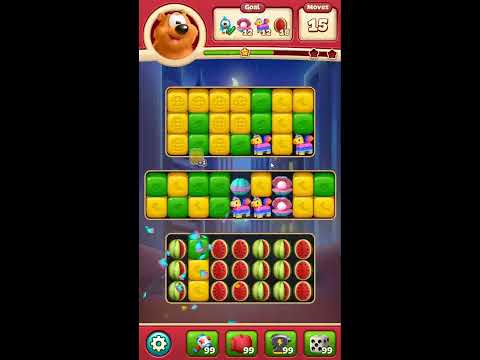 Toon Blast Level 10915 - NO BOOSTERS 🐻🐺🐱 | SKILLGAMING ✅