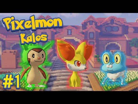 The Kalos Region - Minecraft: Pokemon X&Y Pixelmon Adventure Map Recreation Episode 1