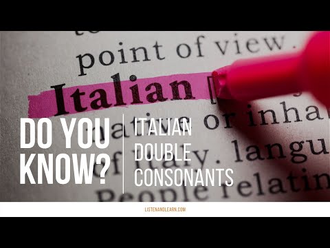 How to pronounce Italian DOUBLE CONSONANTS!