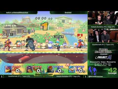 Construct 18 - GoodKenneth + Tapion vs Muklyfe.Mukfather + Sago - Project M Doubles Winner's Bracket
