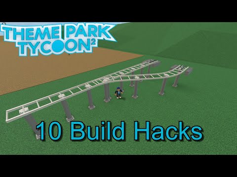 10 Build Hacks In Themepark Tycoon 2!