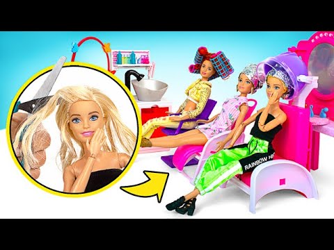 Salão de Beleza das Bonecas! Mudando o Cabelo e a Roupa das Bonecas ✨👩‍🦰👩‍🦱👱‍♀️