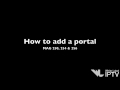 Video for mag 250 how to add portal