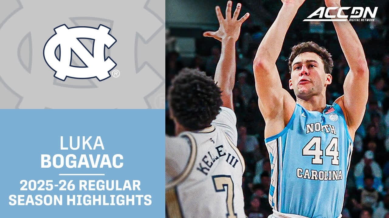 North Carolina G Luka Bogavac Regular Season Highlights | 2025–26 ACC Men’s Basketball