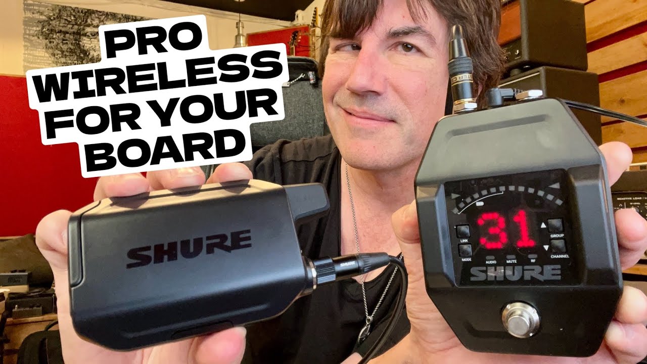 WIRELESS FOR YOUR BOARD! SHURE GLX D16+ DIGITAL WIRELESS GUITAR PEDAL SYSTEM - YouTube