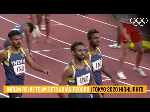 Indian relay team set Asian record | #Tokyo2020 Highlights