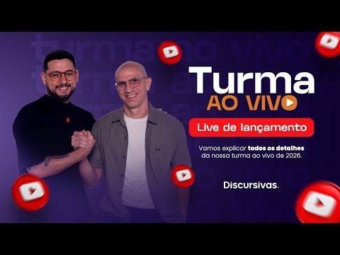 Live de lançamento da Turma Ao Vivo 2026
