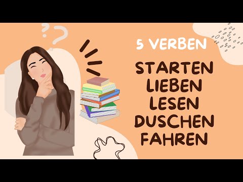 ÎNVAȚĂ 5 verbe pe zi! starten/ lieben/ lesen/ duschen/ fahren