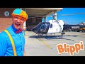 Blippi Explores A Police Helicopter Educational Videos For Kids